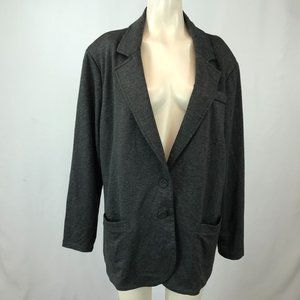 STITCH FIX TART - WOMEN'S 1X- DARK GREY - KAYLIE FRENCH TERRY BLAZER